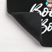 I Put The Boo In Boujee Funny Leopard Boujie Ghost Mousepad (Ecke)