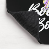 I Put The Boo In Boujee Funny Leopard Boujie Ghost Mousepad (Ecke)