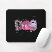 I Put The Boo In Boujee Funny Leopard Boujie Ghost Mousepad (Mit Mouse)