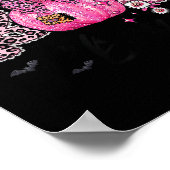 I Put The Boo In Boujee Funny Leopard Boujie Ghost Poster (Ecke)