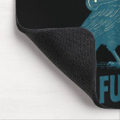 I Put The Fun In Funeral Crow Humor Quote Mousepad (Ecke)