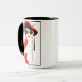I Put The Hot In Psychotic Art Deco Coffee Tasse (Vorderseite Links)
