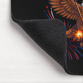 I Put The Tism In Patriotism Athletic Eagle Tism F Mousepad (Ecke)