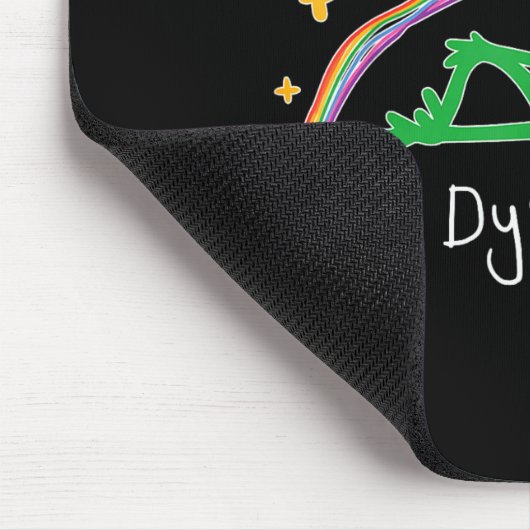 I Put The Y In Dyslexia Funny Cute Frog  Mousepad (Ecke)