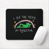 I Put The Y In Dyslexia Funny Cute Frog  Mousepad (Mit Mouse)