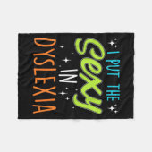 I Put The Y In Dyslexia Funny Dyslexia Pride  Fleecedecke (Vorderseite (Horizontal))