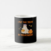 I Put Treat In Treatment Retro Funny Nurse Doctor Kaffeetasse (Mittel)