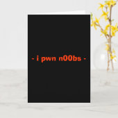- i pwn n00bs - Geburtskarte Karte (Gelbe Blume)