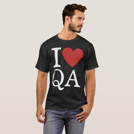 I ❤️ Qualitätssicherung - Qualitätssicherung T-Shirt (Vorne ganz)