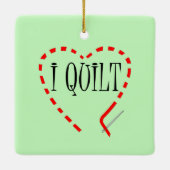 I Quilt Keramikornament (Rückseite)