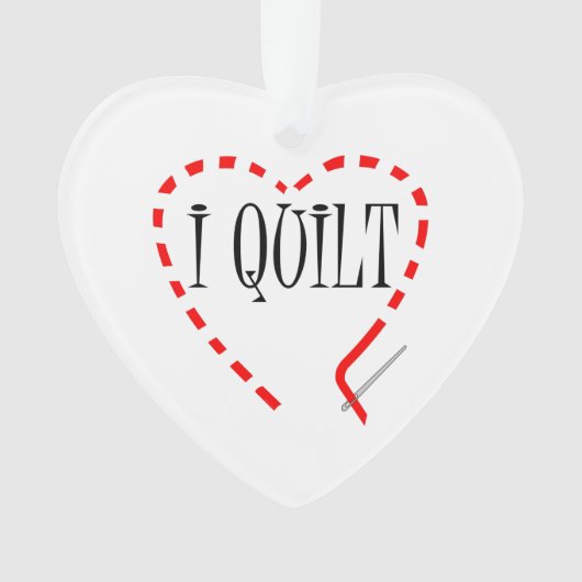 I Quilt Ornament (Vorderseite)