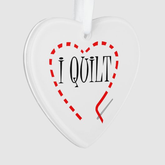 I Quilt Ornament (Vorderseite)