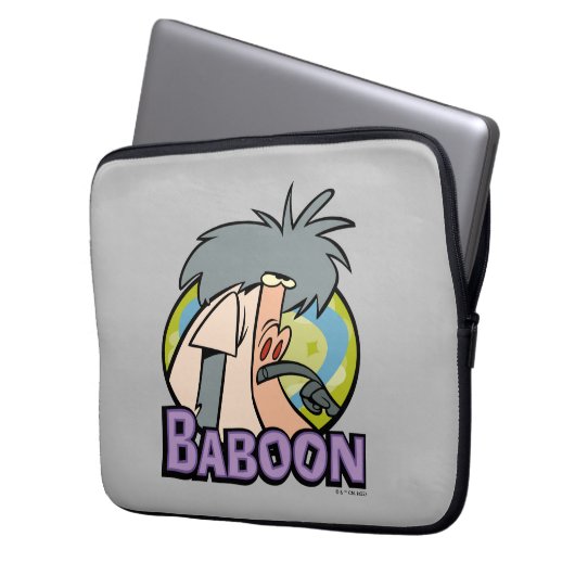 I.R. Baboon Character Abzeichen Laptopschutzhülle (Vorderseite Links)