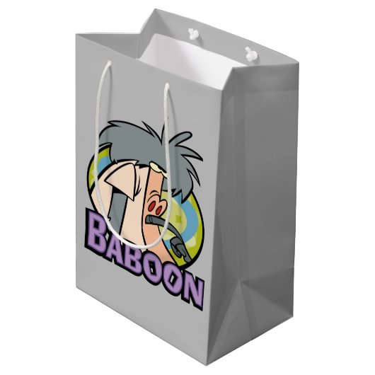 I.R. Baboon Character Abzeichen Mittlere Geschenktüte (Rückseite Schrägansicht)