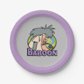 I.R. Baboon Character Abzeichen Pappteller (Vorderseite)