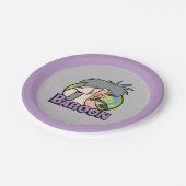 I.R. Baboon Character Abzeichen Pappteller (Schrägansicht)