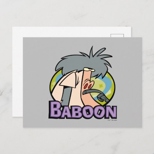 I.R. Baboon Character Abzeichen Postkarte (Vorne/Hinten)