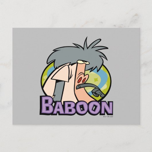 I.R. Baboon Character Abzeichen Postkarte (Vorderseite)
