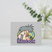 I.R. Baboon Character Abzeichen Postkarte (Stehend Vorderseite)