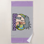 I.R. Baboon Character Abzeichen Strandtuch (Vorderseite)