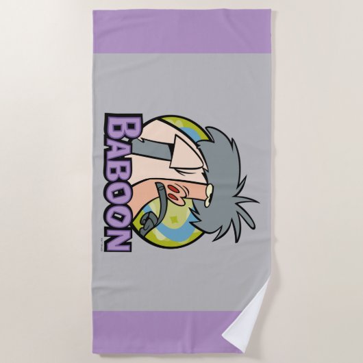 I.R. Baboon Character Abzeichen Strandtuch (Vorderseite)