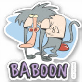 I.R. Baboon Character Graphic Aufkleber (Vorderseite)