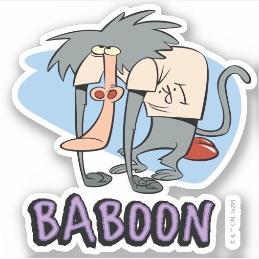 I.R. Baboon Character Graphic Aufkleber (Vorderseite)