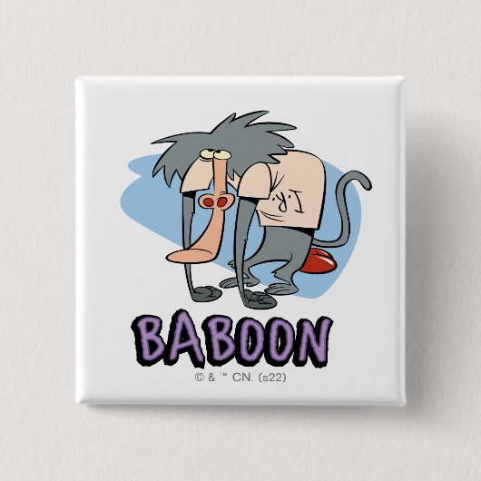 I.R. Baboon Character Graphic Button (Vorderseite)