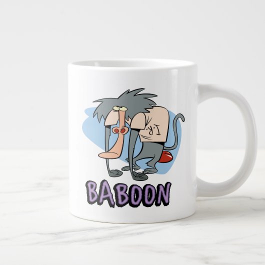 I.R. Baboon Character Graphic Jumbo-Tasse (Rechts)