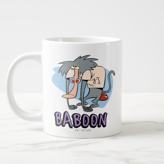I.R. Baboon Character Graphic Jumbo-Tasse (Links)
