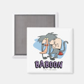 I.R. Baboon Character Graphic Magnet (Vorderseite/Rückseite)
