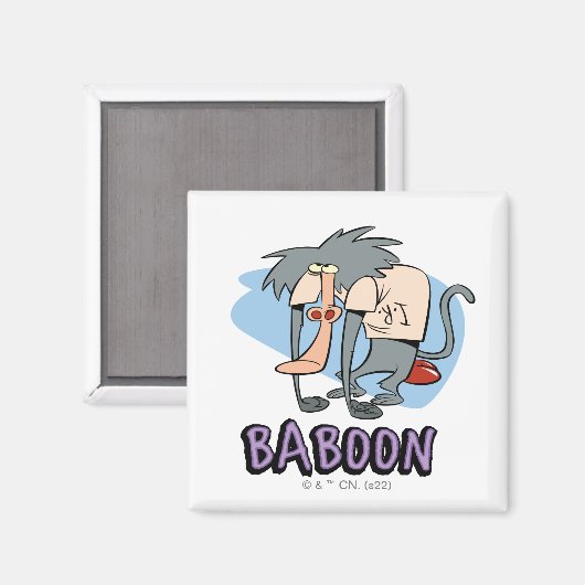 I.R. Baboon Character Graphic Magnet (Vorderseite/Rückseite)