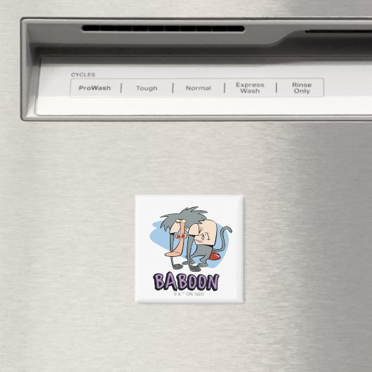 I.R. Baboon Character Graphic Magnet (In Situ (Geschirrspüler))