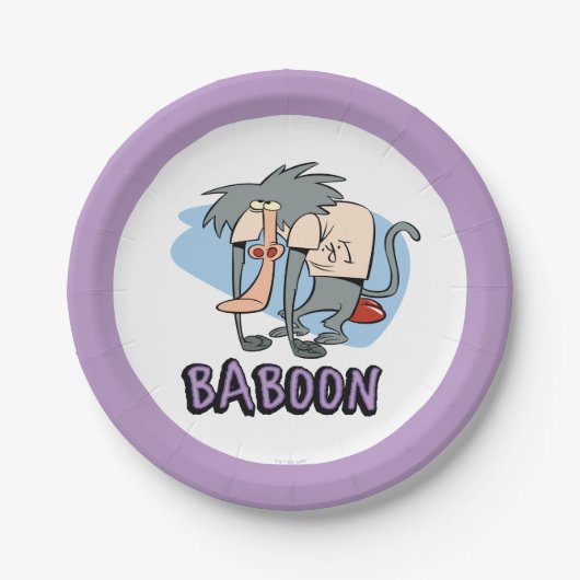 I.R. Baboon Character Graphic Pappteller (Vorderseite)