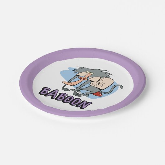 I.R. Baboon Character Graphic Pappteller (Schrägansicht)
