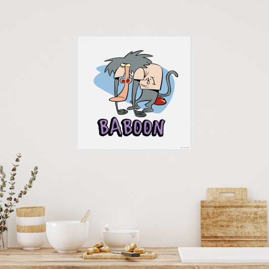 I.R. Baboon Character Graphic Poster (Küche)