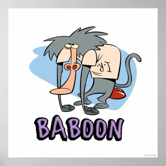 I.R. Baboon Character Graphic Poster (Vorne)