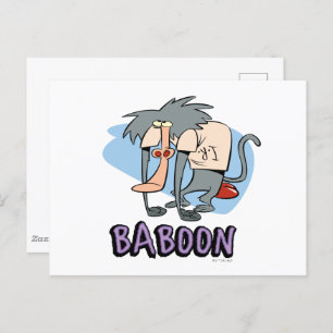 I.R. Baboon Character Graphic Postkarte