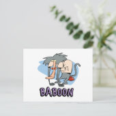 I.R. Baboon Character Graphic Postkarte (Stehend Vorderseite)