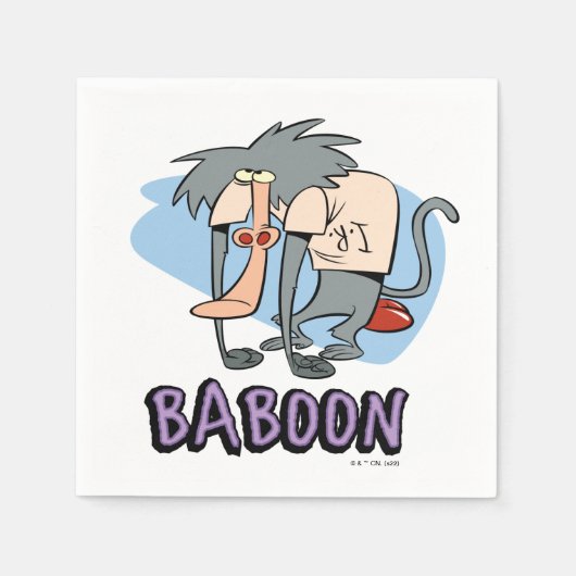 I.R. Baboon Character Graphic Serviette (Vorderseite)