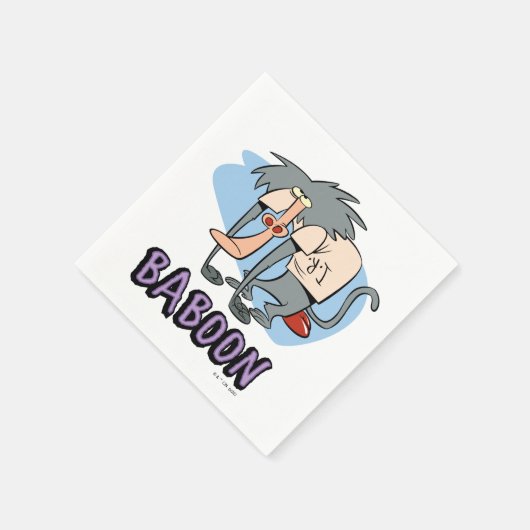 I.R. Baboon Character Graphic Serviette (Ecke)