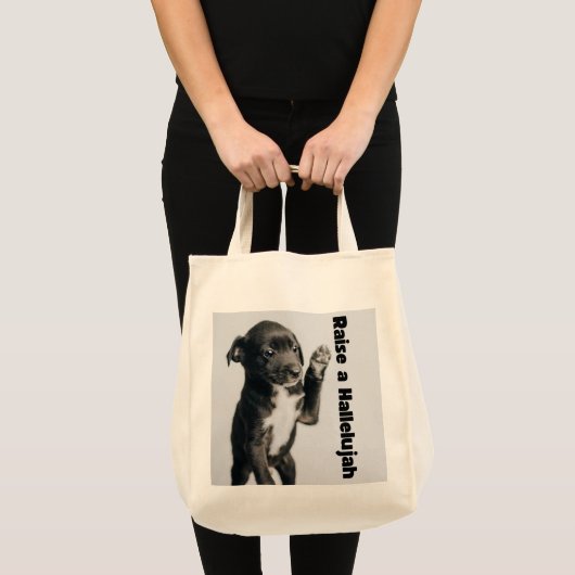 "I Raise a Hallelujah" Tote Bag - Christliche Song Tragetasche (Vorderseite (Produkt))