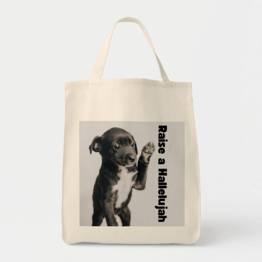 "I Raise a Hallelujah" Tote Bag - Christliche Song Tragetasche (Vorne)