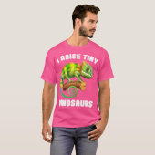 I Raise Tiny Dinosaurs Funny Chameleon T-Shirt (Vorne ganz)