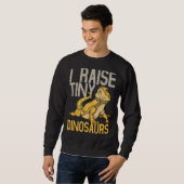 I Raise Tiny Dinosaurs Reptile Lizard Barted Dra Sweatshirt (Vorne ganz)