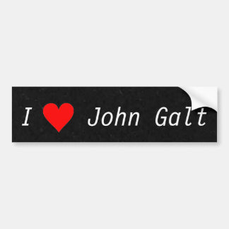 I Rand-Autoaufkleber Liebe-Johns Galt Ayn Autoaufkleber