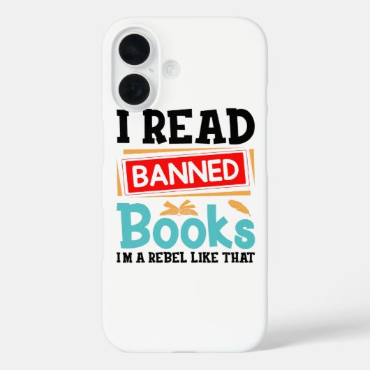 I Read Banned Books Librarian Reader Case-Mate iPhone Hülle (Rückseite)