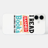 I Read Banned Books Librarian Reader Case-Mate iPhone Hülle (Rückseite (Horizontal))