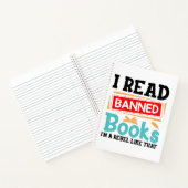 I Read Banned Books Librarian Reader Notizblock (Innenseite)