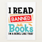 I Read Banned Books Librarian Reader Planer (Vorderseite)